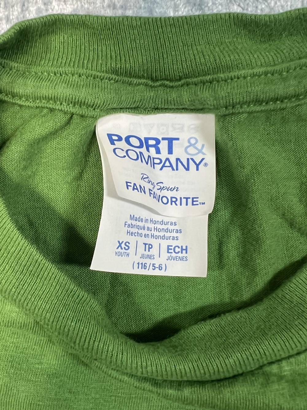 Kids Green Smiley Face Graphic Tee - Picture 2 of 3